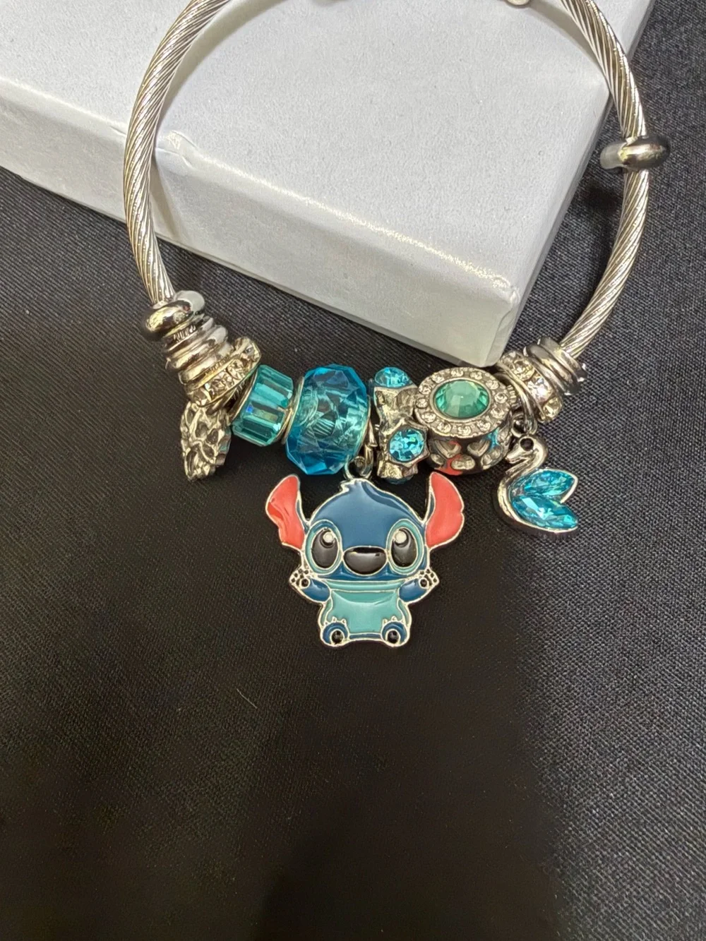 Stitch Teal Charm Bracelet for Kids -